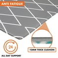 thumbnail image 4 of OPUX Anti Fatigue Kitchen Floor Mat, Reversible Cushioned Memory Foam Kitchen Rug Pad, Waterproof Non-Slip Padded Comfort Standing Mat Office Laundry Home, 32x17 (Geometric Teal Gray), 4 of 7