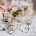 thumbnail image 6 of Crystal Candle Holder 3 Candle Sticks Holder Candelabras for Wedding Party Centerpiece Table Living Room Dining Room Decor, 6 of 7