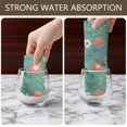 thumbnail image 6 of 6 Pcs Pioneer Flower Floral Print Pattern Kitchen Towels, Funny Microfiber Dish Towel Set, 18" X 26" Tea Towels, 6 of 6