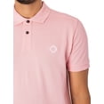 thumbnail image 4 of MA.STRUM Pique Polo Shirt, Pink, 4 of 5