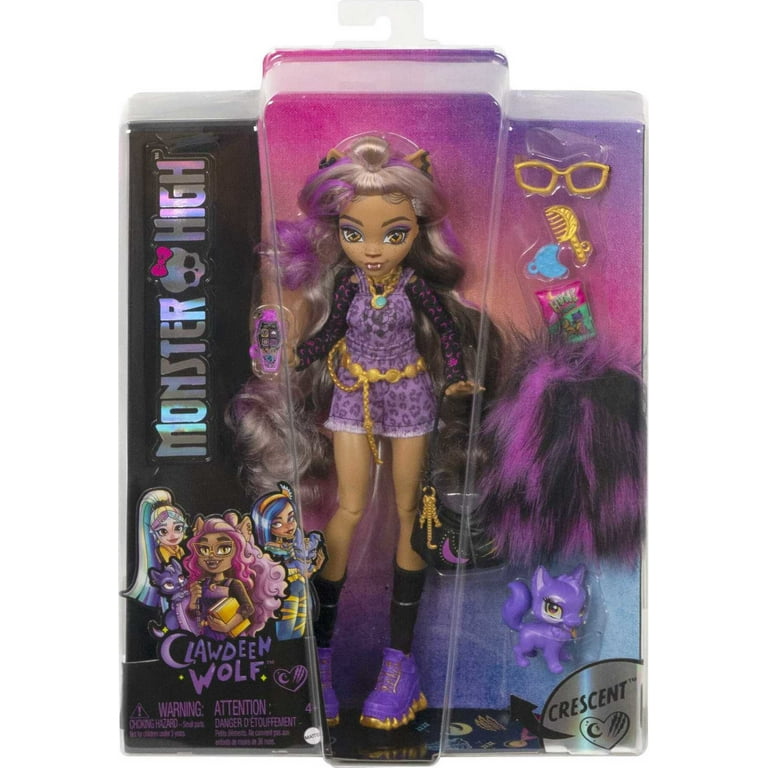 Monster High Clawdeen Wolf Fashion Doll with Purple Streaked Hair