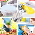 thumbnail image 3 of 2 Pairs Huryfox Dishwashing Gloves, Reusable Household Cleaning Glove, Skin-Friendly, Non-Slip, Durable, Laundry, Kitchen, Toilet, Latex Free, Medium Size, Pink And Blue, 3 of 5