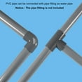 thumbnail image 5 of Uxcell 1 Count Polyvinyl Chloride Rigid Pipe High Impact for Water Pipe, 16.6mm x 22mm Grey, 5 of 7