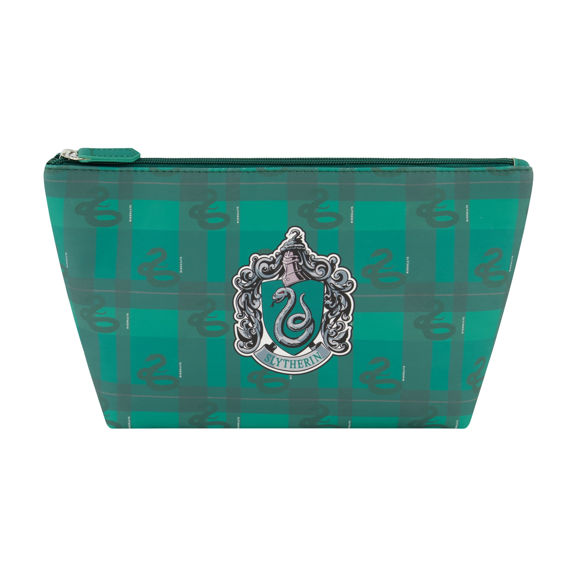 Harry Potter Travel Makeup Bag, Cosmetic Organizer Pouch for Women, Green