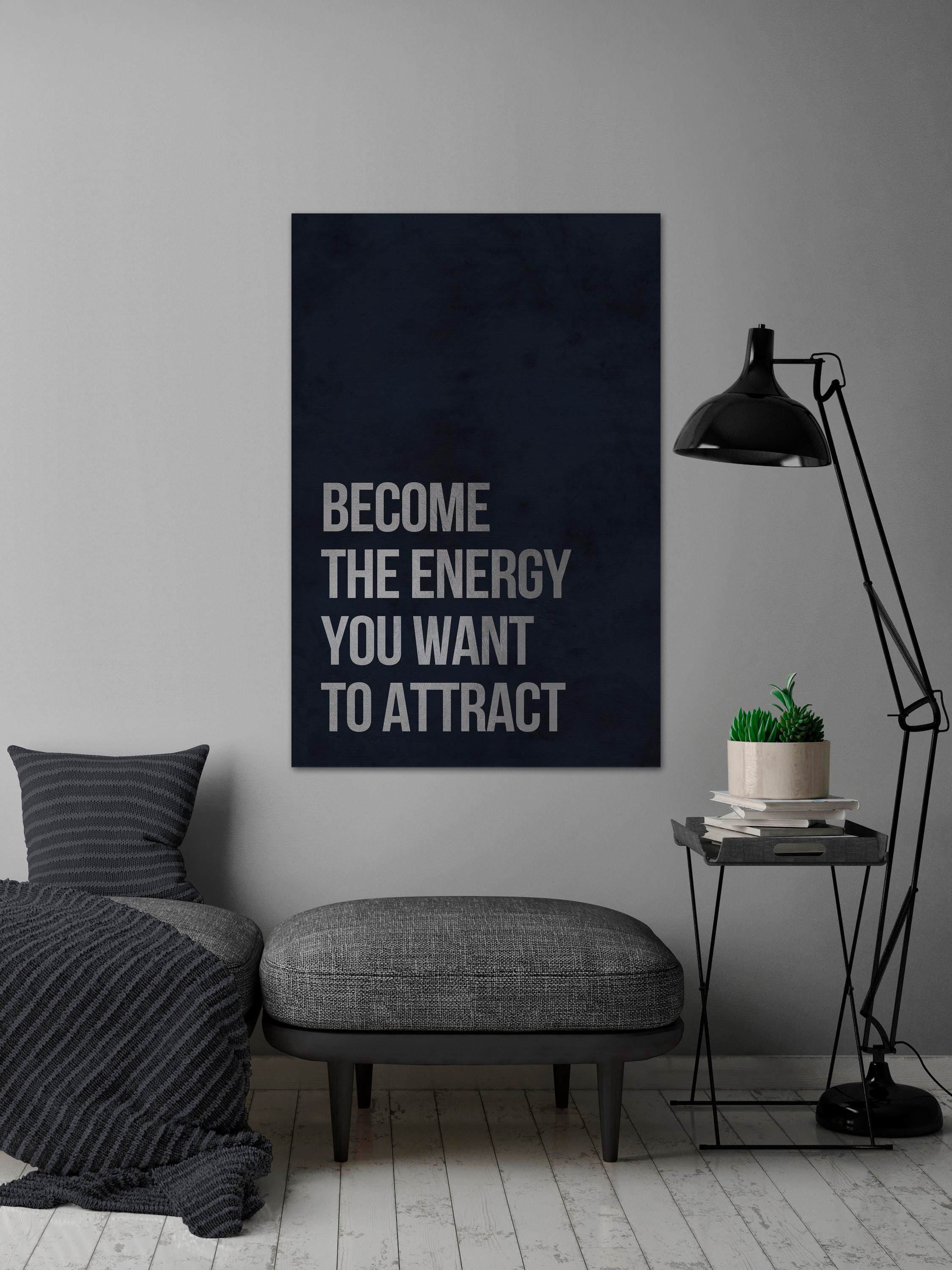 Become the Energy Painting Print on Wrapped Canvas