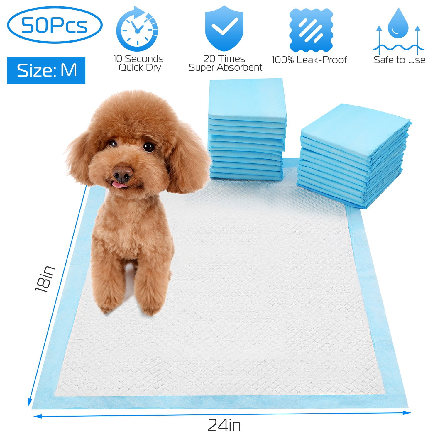 310 30x36 Dog Puppy Training Wee Wee Pee Pads Underpads MEDICAL GRADE 
