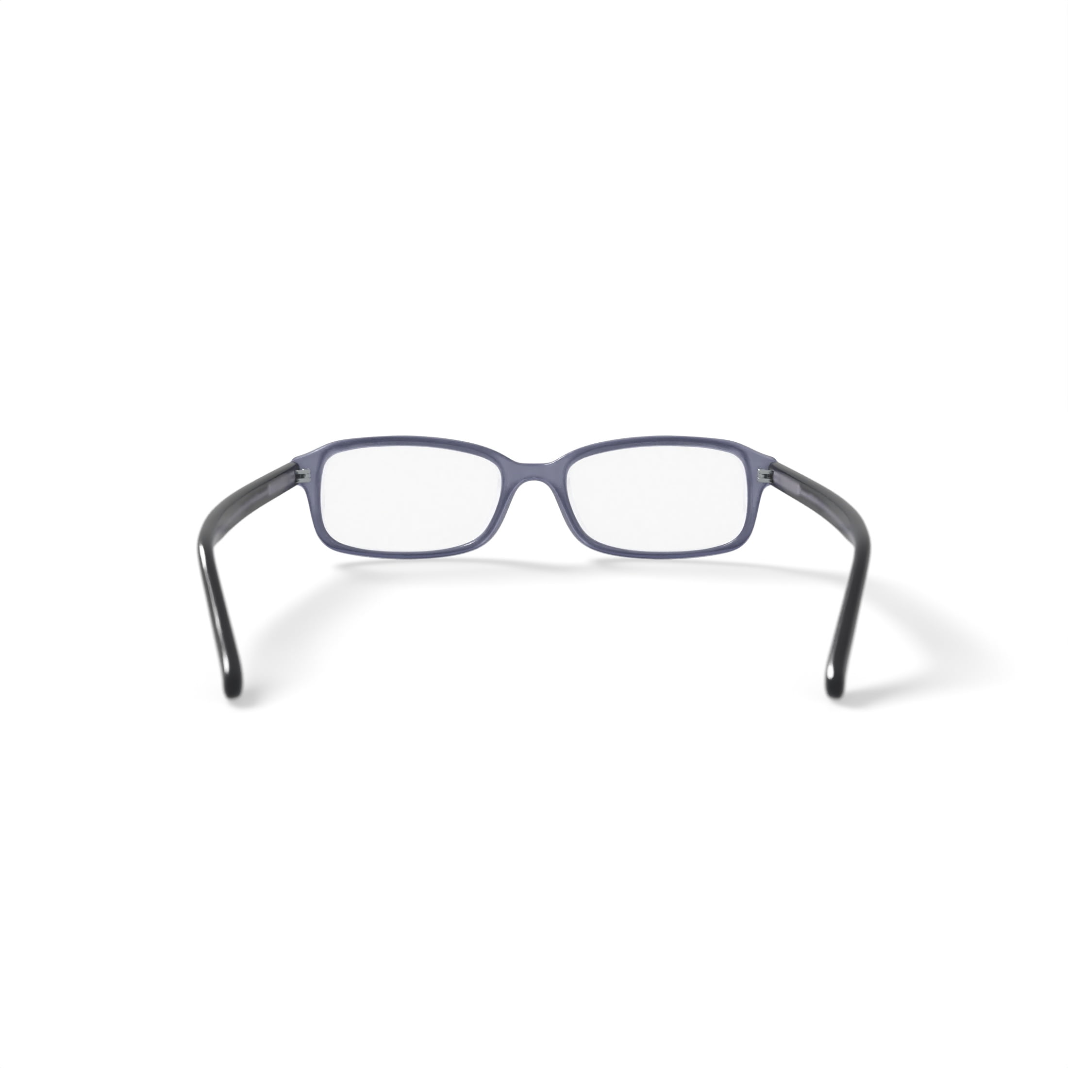 Walmart Mens FM6014 Rectangular Prescription Eyeglasses with Case, Black/Crystal