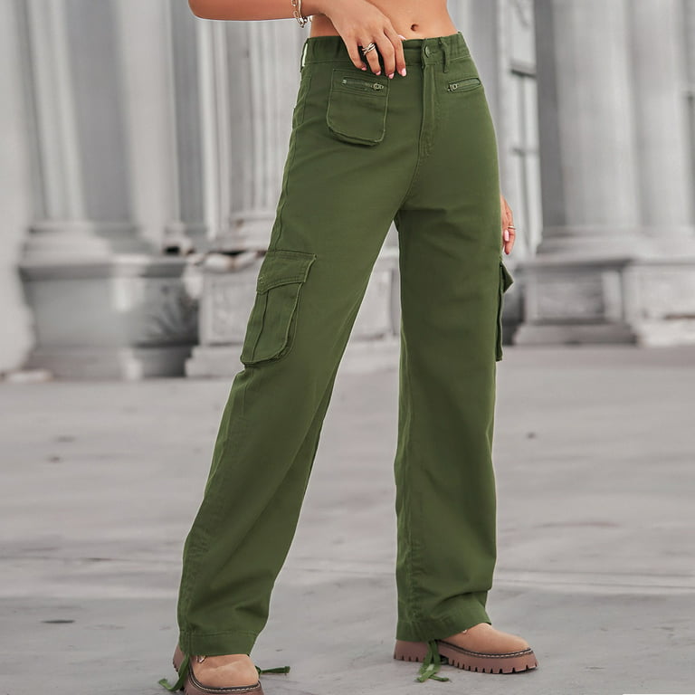 HIMIWAY Cargo Pants Women Palazzo Pants for Women Women's Fashion