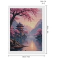 thumbnail image 2 of Diamond Art Kit for Adults, Cherry Blossom Lake Sunset Pagoda Diamond Painting for Adults Beginners, 5D DIY Diamond Art Painting Kits, Colorful Diamond Painting Craft for Home Decor 12x16, 2 of 7