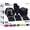 A Black, variant on LMJSHOP 350 Pcs Black Plates and Napkins Party Supplies Plate Sets | Sturdy Plastic Dinnerware Set With 9" & 7" Plates, 12 Oz Cups, Lunch Napkins and Cutlery Serves 50 for Birthdays & Everyday