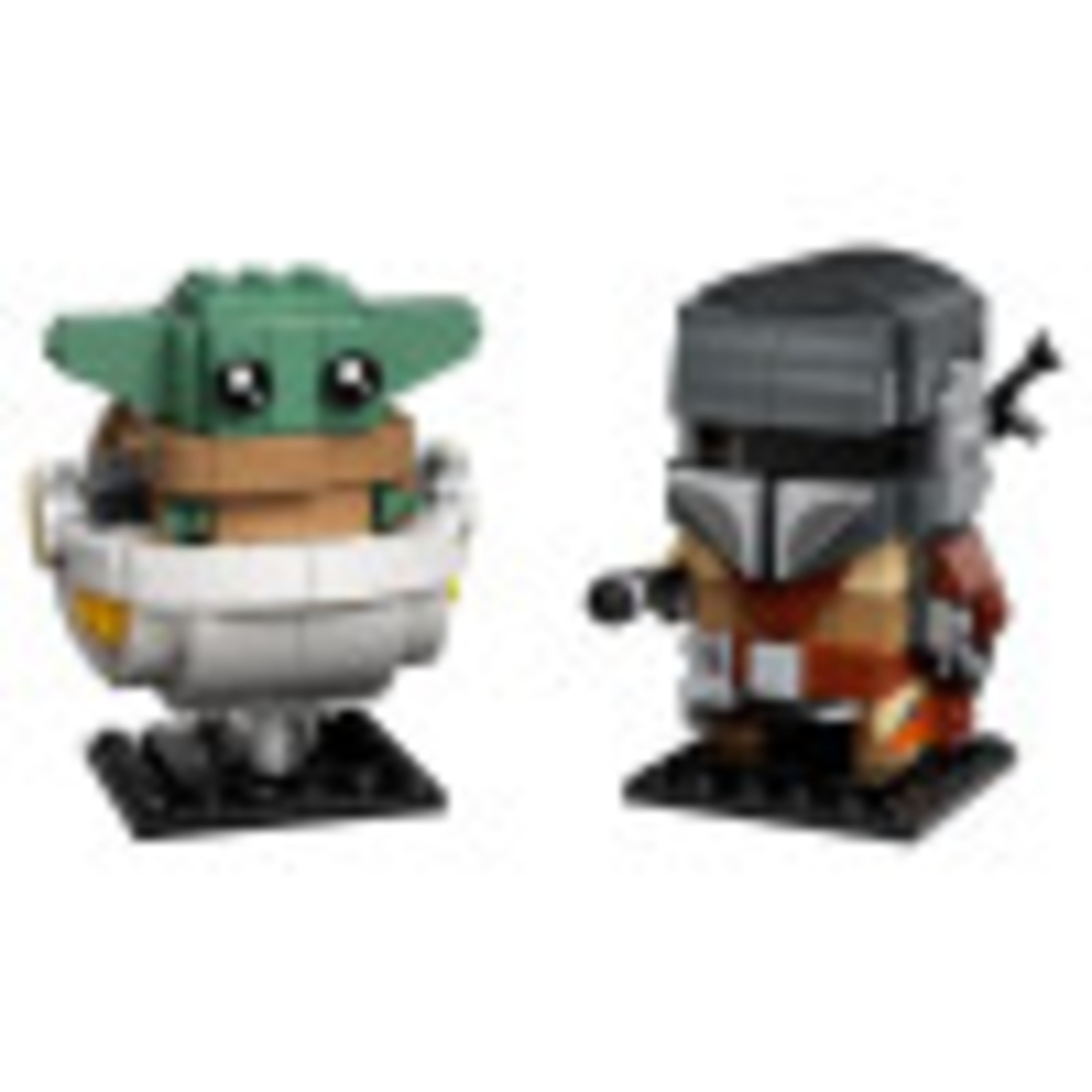 LEGO BrickHeadz Star Wars Mandalorian Grogu Baby Yoda Collectible Model Figures Set 75317 Walmart