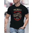 thumbnail image 1 of [Opción popular] Camiseta informal de cuello redondo para hombre con estampado de motocicleta, poliéster 95 % elastano 5 % tejido de punto, manga corta, corte regular, diseño con estampado digital., 1 of 6