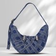 thumbnail image 4 of Bolsa de hombro para mujer, con cordón, para axilas, a la moda, informal, con bola de masa hervida (azul) Likrtyny Para Estrenar, 4 of 7