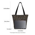 thumbnail image 3 of Disketp Flower Pattern On Black Bolsa de Hombro Casual para Mujer, Bolso Cruzado para Compras, Viajes y Uso Diario, 3 of 6