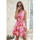 thumbnail image 3 of Vestido PRETTYGARDEN Mini Floral con Lazo y Hombro Descubierto M, 3 of 8
