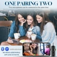 thumbnail image 5 of 3 in 1 Wireless Lavalier Microphone for iPhone, iPad, Android, Camera,12-Hour Battery, mini Noise Reduction Recording Mic 2.4G Ultra-Low Delay, Microphone for Vlog/ TikTok/YouTube Live Stream( 3 Mic), 5 of 7
