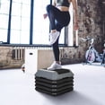 thumbnail image 3 of SuperDeal 16-in Aerobic Stepper Height Adjustable Exercise Workout Step Platform W/4 Risers for Home Gym Fitness, Gray, 3 of 8