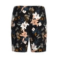 thumbnail image 4 of Yiaed Lilies Flowers for Men's Soft Sleep Pajama Short Lounging Pajama Shorts-Medium, 4 of 8