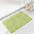 thumbnail image 3 of sruoe Bath Rugs, Bath Mats for Bathroom Floor, Bathroom Rugs, Non Slip WaterAbsorbent Stain Resistant Bath Mats, Cotton Mat, Bathroom Door Mat Household Use, Green, 3 of 6