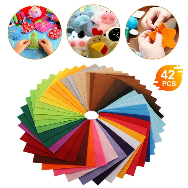 We researched the best sheets at walmart so you can give your bedding a refresh. eeekit 42pcs 6x6inch 15cmx15cm 1 5mm thick soft felt fabric sheets assorted color felt pack diy craft sewing squares nonwoven patchwork random