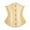 B Beige, variant on Corset Belt for Women Satin Vintage Underbust Corset Bustier Top Tummy Control Waist Trainer Steel Boned Waist Cincher Corset Tops for Women Black L