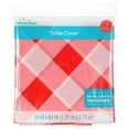 thumbnail image 4 of (6 pack) Way to Celebrate! Red Buffalo Plaid Plastic Party Tablecloth, 84 x 54in, 4 of 7