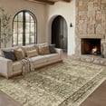 thumbnail image 5 of BERTHMEER 9'x12' Area Rugs for Living Room Bedroom Brown Vintage Non Slip Washable Large Farmhouse Office Dining Room Oriental Traditional Distressed Carpets, 5 of 8