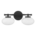 thumbnail image 2 of Barrow 2-Light Bathroom Vanity Light in Matte Black, 2 of 6