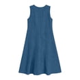 thumbnail image 5 of Linen Midi Dresses for Women Crew Neck Sleeveless Dress with Pockets 2026 Summer Beach Dresses Cover Ups Loose Fit Casual Spring Sundress Travel Vacation Outfits, 5 of 5