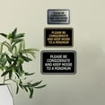 thumbnail image 3 of Signs ByLITA Classic Framed, Please Be Considerate and Keep Noise to a Minimum Sign (Brushed Gold) - Small, 3 of 6