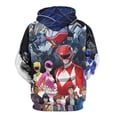 thumbnail image 3 of Power Rangers Unisex Adult Hoodie Casual Hooded Sweatshirt Pullover Novelty 3D Printed Sweater Jacket 2XL, 3 of 8