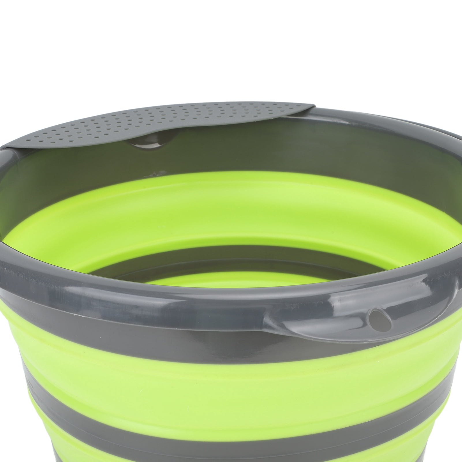 BOKYAN 10L Foldable Mini Washing Machine Portable Ultrasonic Washer for Dorm Underwear Socks Green (13.39 inches / 34 cm)