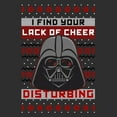 thumbnail image 2 of Men's Star Wars: A New Hope Christmas Darth Vader Lack of Cheer Print  Graphic T-Shirt, 2 of 5