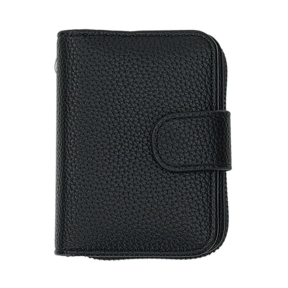 Waterproof Leather Card Wallet With Multiple Slots And Zippered Coin Pocket Multifunctional Card Organiser Travel Wallet
