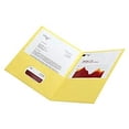thumbnail image 2 of Office Depot® Brand Leatherette Twin-Pocket Portfolios, Yellow, Pack Of 10, 2 of 2