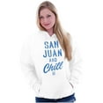 thumbnail image 3 of San Juan Puerto Rico Chill Vintage Unisex Plus Fleece Graphic Hoodie Brisco Brands 2X, 3 of 5