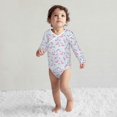 thumbnail image 4 of Xecao Flamingo and Pineapple Print Baby unisex-baby Cotton Long-sleeve Bodysuits-2 Years, 4 of 6
