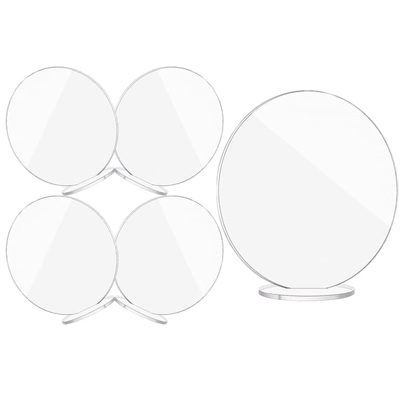 OUNONA 5 Sets Clear Acrylic Table Signs for Wedding Seating, Place Cards, and Elegant Event Table Decorations