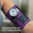 thumbnail image 7 of MABIS MatchMates Aneroid Sphygmomanometer and 31" Sprague Rappaport Stethoscope Combination Manual Blood Pressure Kit with Calibrated Nylon Cuff and Oversized Carrying Case, Adult Purple, 7 of 7