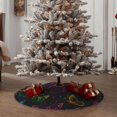 thumbnail image 4 of Fotbe Butterfly Pattern Christmas Tree Skirt, Tree Skirts Plush Christmas Decorations, Christmas Tree Skirts Xmas Decorations Holiday Party Decor-36", 4 of 6