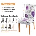 thumbnail image 5 of Bright Botanical Dining Chair Covers Set of 4 Colorful Blossom and Nature Print Washable Polyester Stretch Slipcovers Removable Seat Protector for Summer Dining Room, 5 of 6