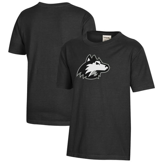 Youth Black Northern Illinois Huskies Logo Comfort Wash T-Shirt