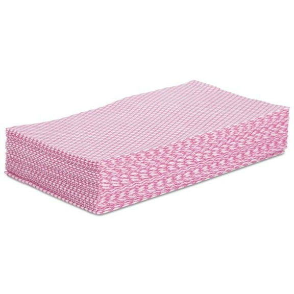 Boardwalk Foodservice Wipers, Pink/White, 12 x 21 - 1 PK (088-N8140)