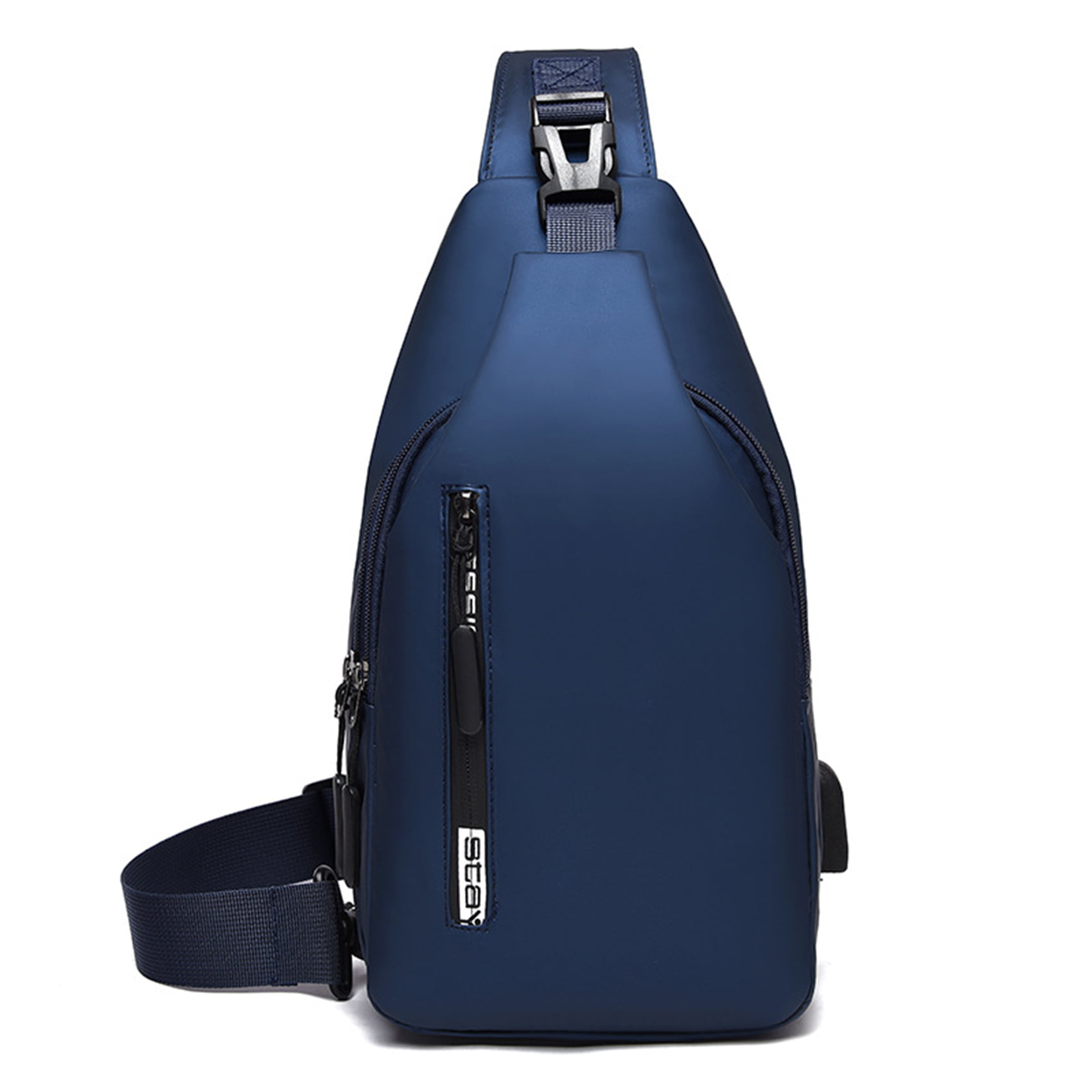 Mens Sling Backpack Water Resistant Shoulder Sling Bag Travel Backpack Blue 