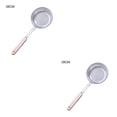 thumbnail image 1 of Matsuzay Cuchara coladora Cuchara de filtro inoxidable Cuchara colgante para freír Espumadera para cocina Cuchara para cocinar fideos Colador 14 # 2Conjunto, 1 of 6