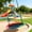 Rainbow, variant on Flying Saucer Swing, 33"-63" Adjustable Height Tree Swing with 4 Detachable Flags, Playground Swing