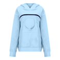 thumbnail image 6 of Cat Pouch Hoodie Pet Carrier Sweatshirt Large Pocket Pullover Shirt Wearable Cat Dog Carrier Hoodie, 6 of 6