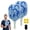 Gem Blue, variant on Pickleball Paddle Set with 2 Paddles 4 Balls and Clear Carry Bag Gem Blue
