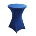 thumbnail image 1 of Nvzi Mantel elástico para cóctel - Adecuado para mesas redondas de patas altas, mesas de bar, mesas de cocina redondas y mesas altas, 1 pieza, 23,6 * 43,3 pulgadas, azul zafiro, 1 of 5