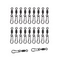 thumbnail image 1 of koolsoo 20 Pieces Fishing Swivels and Clips Fishing Accessories Sturdy Fishing Clips, 1 of 9